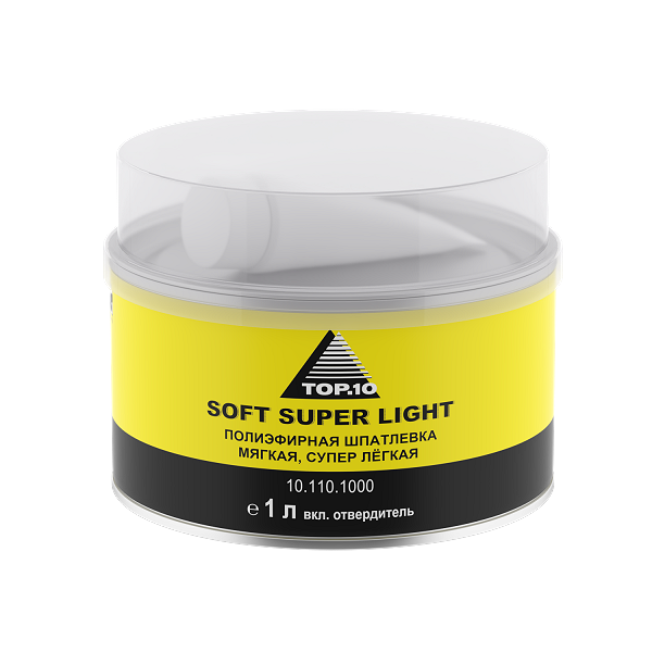 Полиэфирная шпатлевка SOFT SUPER LIGHT (1 л с отвердителем)