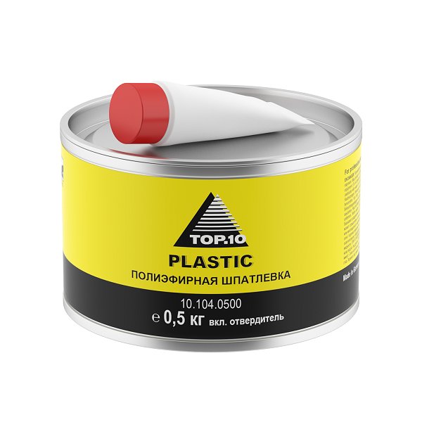 Полиэфирная шпатлевка PLASTIC (0.5 кг с отвердителем)