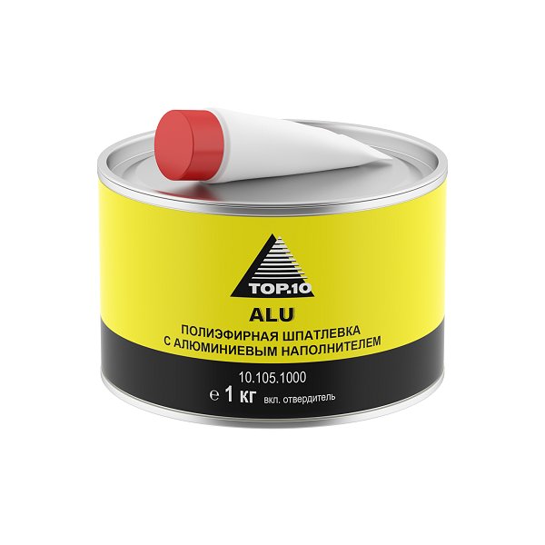 Полиэфирная шпатлевка ALU с алюминиевым наполнителем (1 кг с отвердителем)