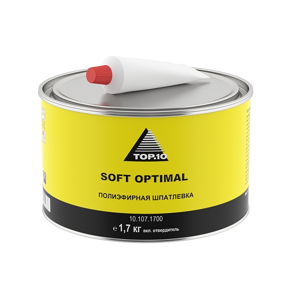 Полиэфирная шпатлевка SOFT OPTIMAL (1.7 кг с отвердителем)