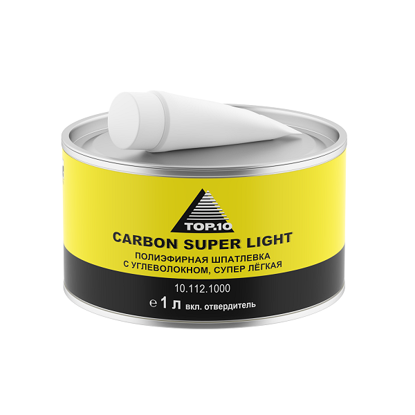 Полиэфирная шпатлевка CARBON SUPER LIGHT (1 л с отвердителем)